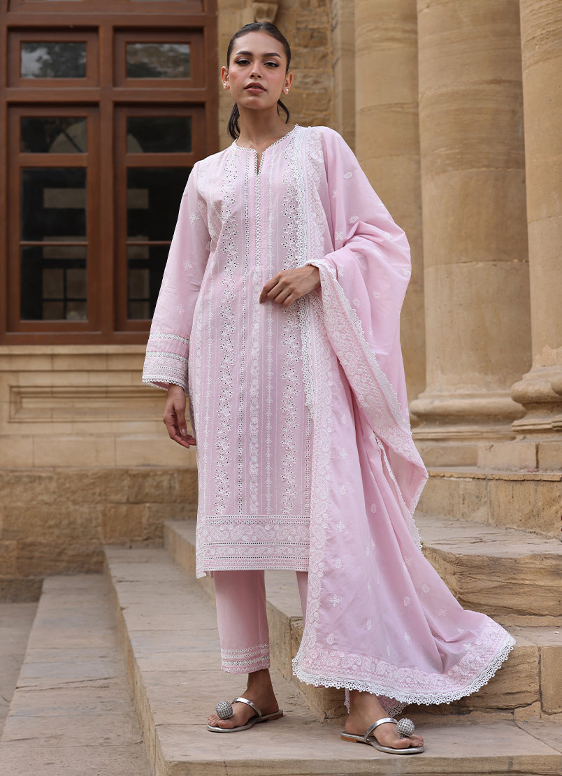 3 PC Embroidered Suit