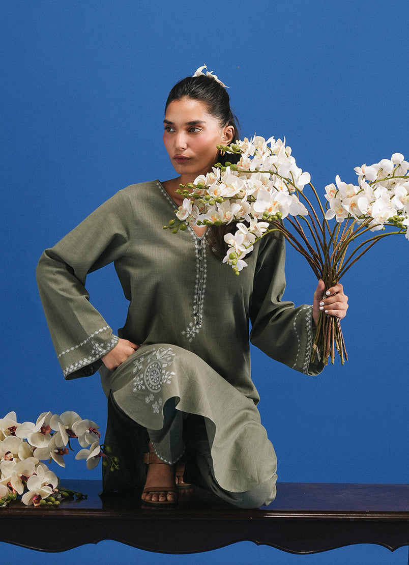 Cross Hatch Embroidered CO-ORD Set