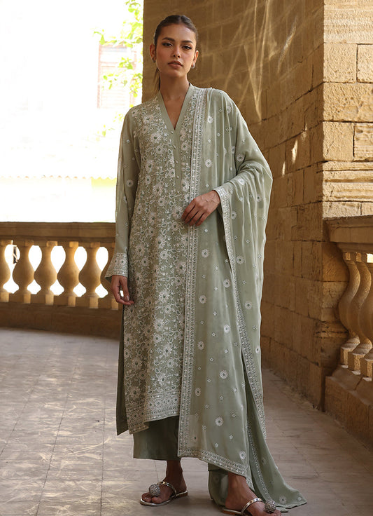 3 PC Embroidered Suit