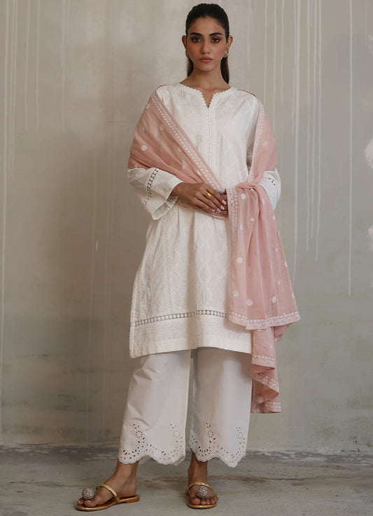 2 PC Chikankari Shirt & Dupatta