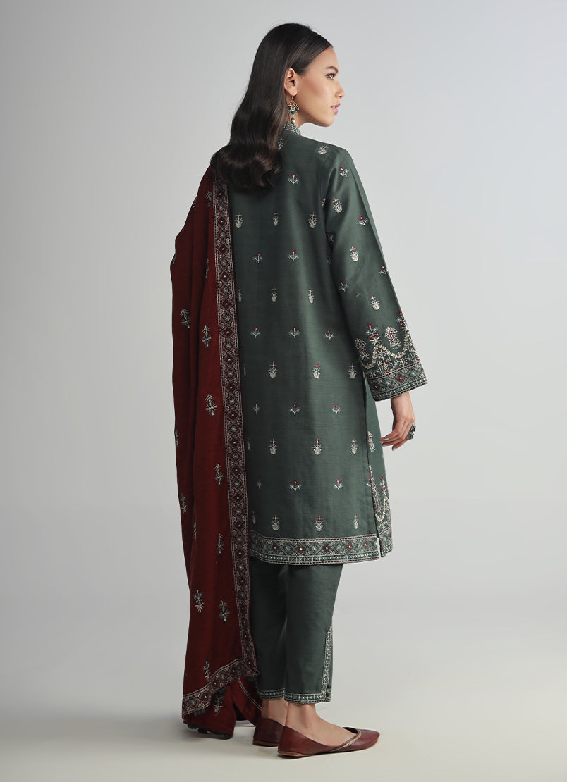 3 PC Embroidered Suit