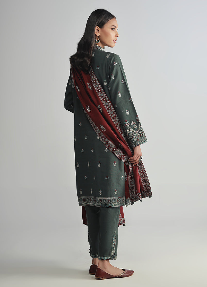 3 PC Embroidered Suit