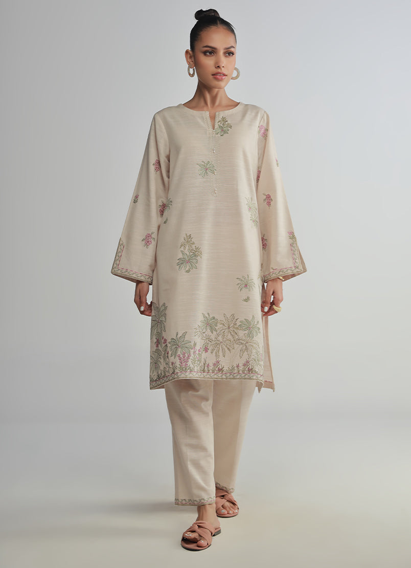 Khaddar Embroidered CO-ORD Set