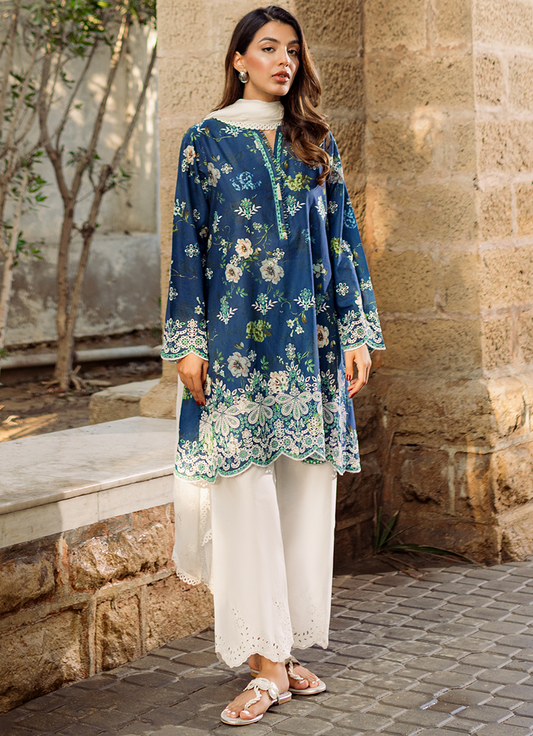 Printed and Embroidered kurta