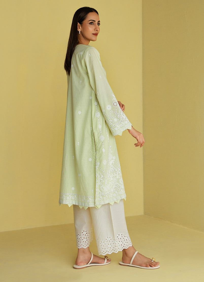 Chikankari Embroidered Kurta - Embroidered