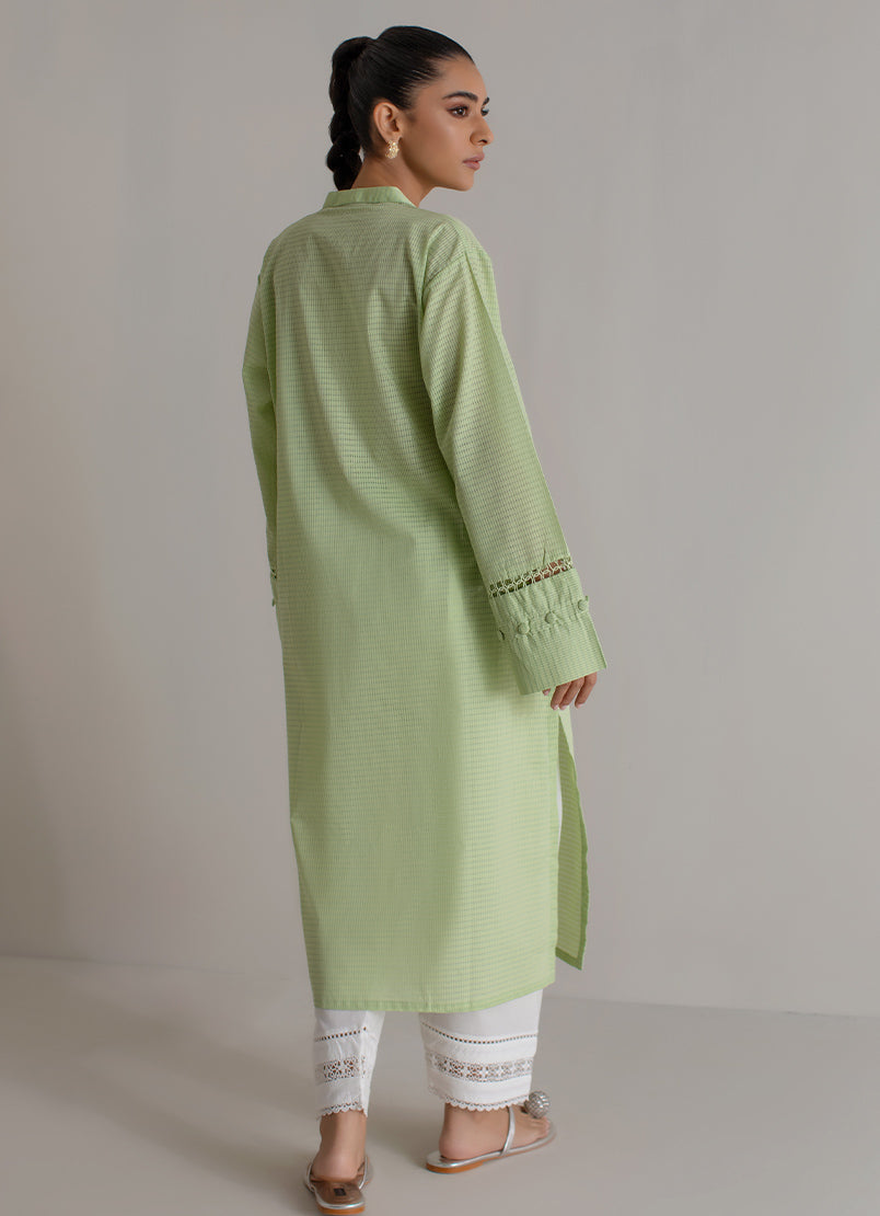 green-solid-loose-fit-shirt