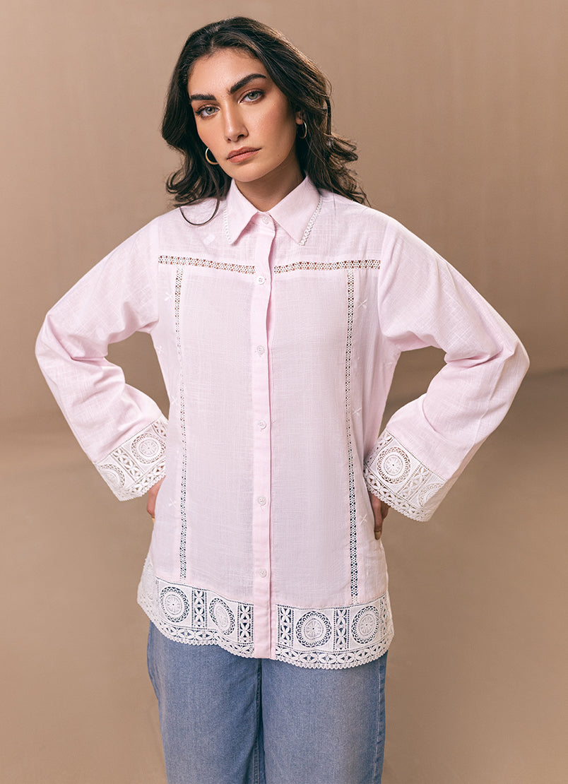 Baby Pink Embroidered Top